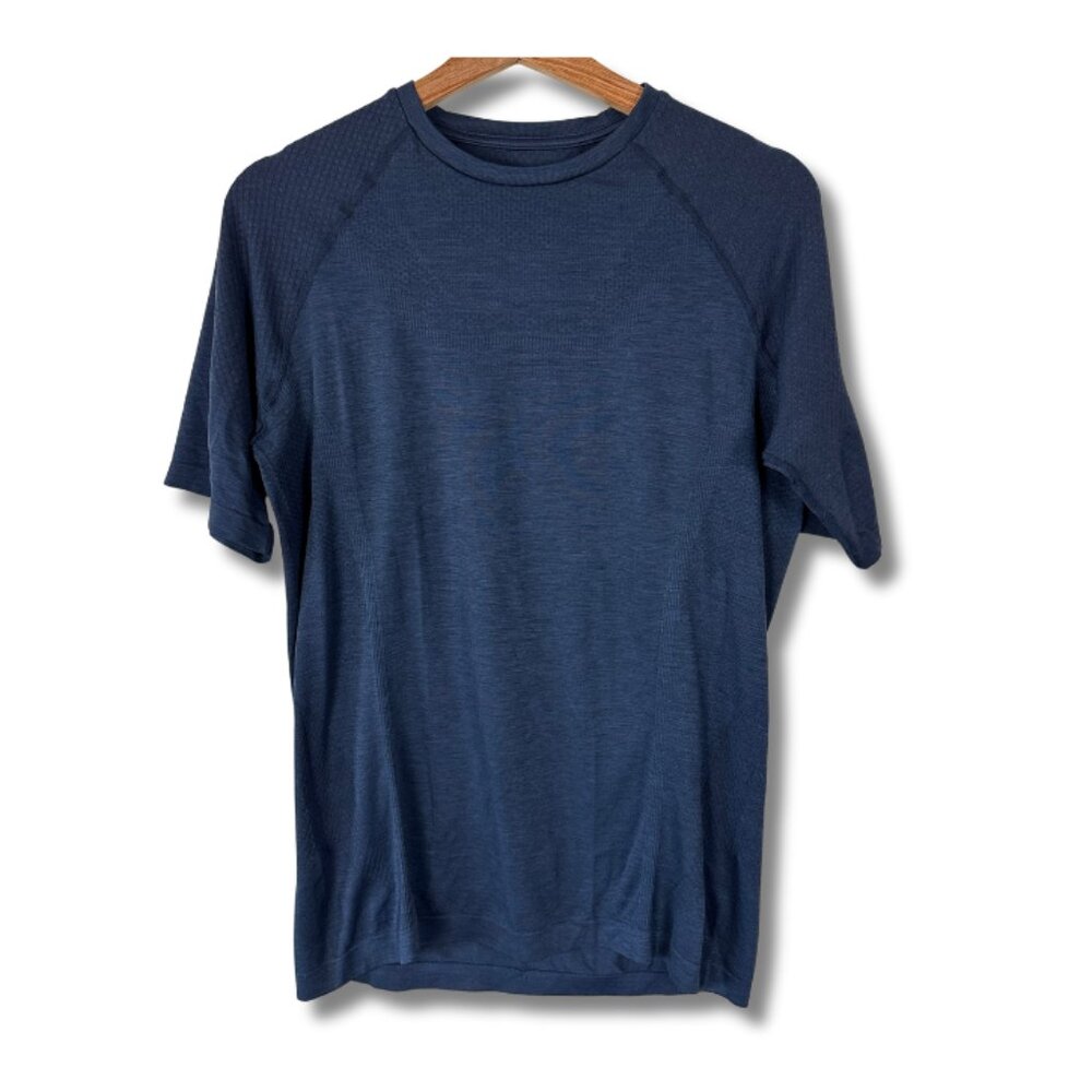 ALO Yoga Navy Blue Short Sleeve Tee